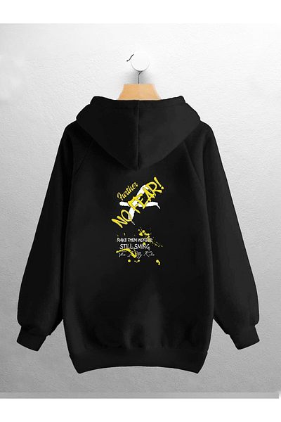 CANDEL Φούτερ Unisex Hooded No Fear Back Printed