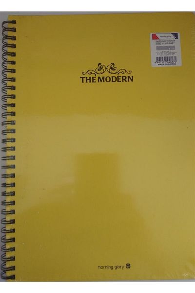 Morning Glory The Modern Hard Cover Yellow Notebook Checked 80 Sheets