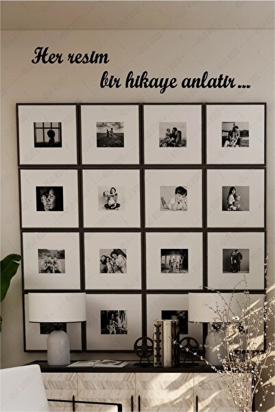 Diji Wood Her Resim Bir Hikaye Anlatır Duvar Yazısı Dekoru Ahşap Motto