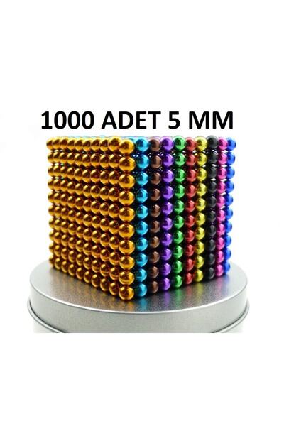 hitteknoloji Büyük Sevenler 1000 Adet Manyetik Oyuncak Bilye Neocube Mıknatıs...