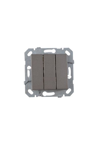 Netelsan Byobu Anthracite Triple Switch (excluding frame) 1 Piece