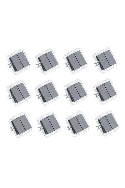 Netelsan Byobu 12 Pieces Smoked Double Switch Commutator Frameless