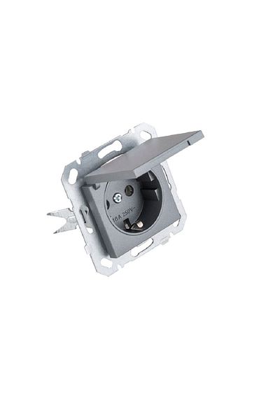 Netelsan 12 Pieces Smoked Covered Grounded Socket Frameless