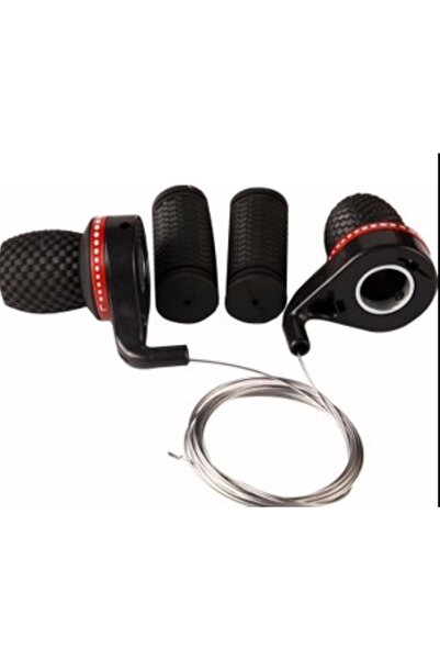 Asroya Bisiklet Vites Kolu Koldan Kırmızı 7x3 21 Vites Için Bisiklet Aksesuarı Yedek Parça