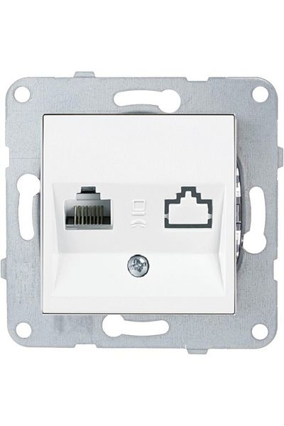 Netelsan Byobu White Data Socket Cat6 Frameless