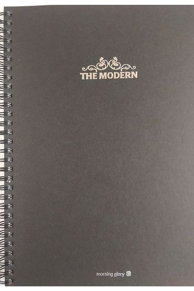 Morning Glory Checkered Notebook