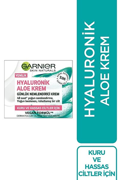 Neutrogena Garnier Hyaluronik Aloe Krem Günlük Nemlendirici Krem 50 Ml