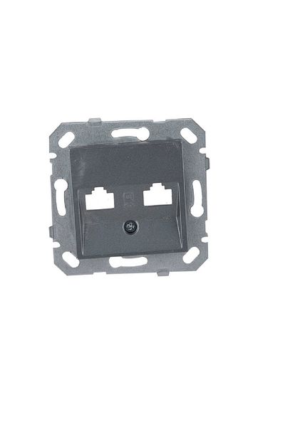 Netelsan Byobu 12 Pieces Smoked Data Socket Without Jacks Without Frame