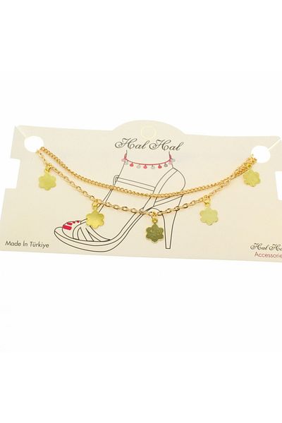 X-Lady Accessories Gold Color Lengthening And Cutting Cloud Chain Anklet - 1916