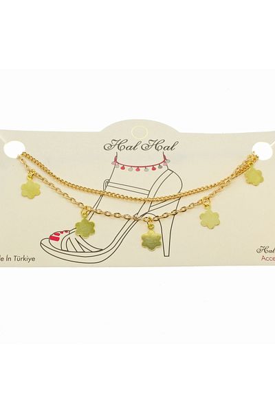 X-Lady Accessories Gold Color Lengthening And Cutting Cloud Chain Anklet - 1916