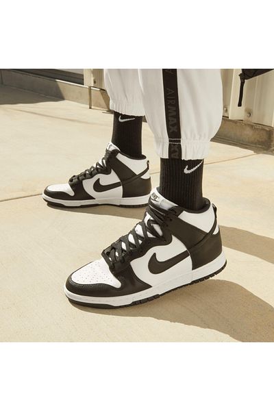 Nike Dunk Hi Retro pentru bărbați alb/negru Dd1399 - 105