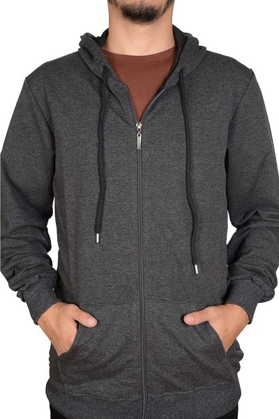 FATELLA Unisex Hooded Zipper Sweat Cardigan