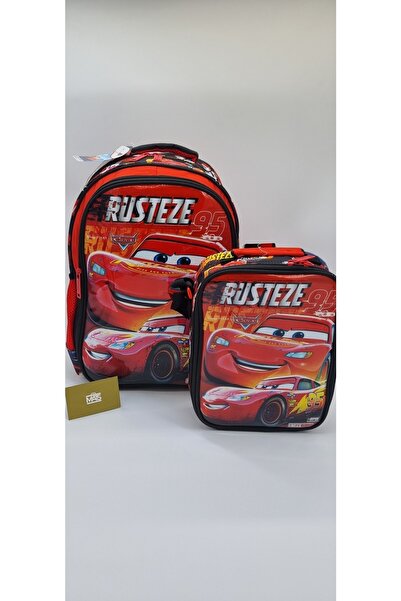 MATS ÇANTA Mats Şimşek Mcqueen Rusteze 95 Octangain Beslenmeli Ilkokul Çantası