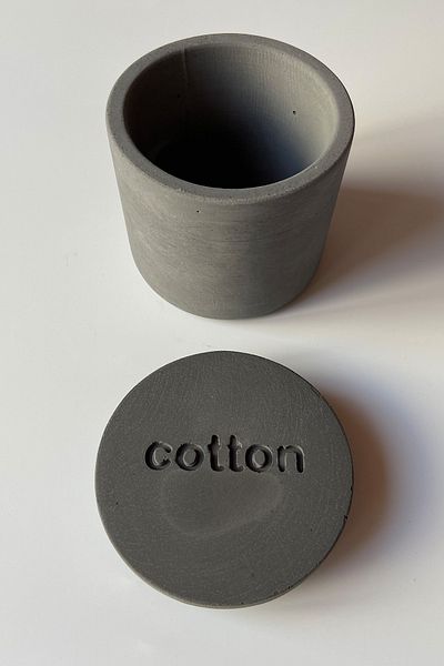 sin istanbul Concrete Cotton Cover Anthracite