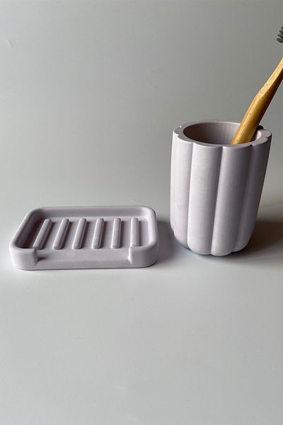 sin istanbul Σετ οδοντόβουρτσας και σαπουνιού Concrete Lilac