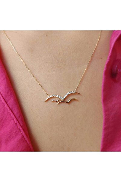 BİLEZİKHANE Altın Martı Kolye 1.80 Gram