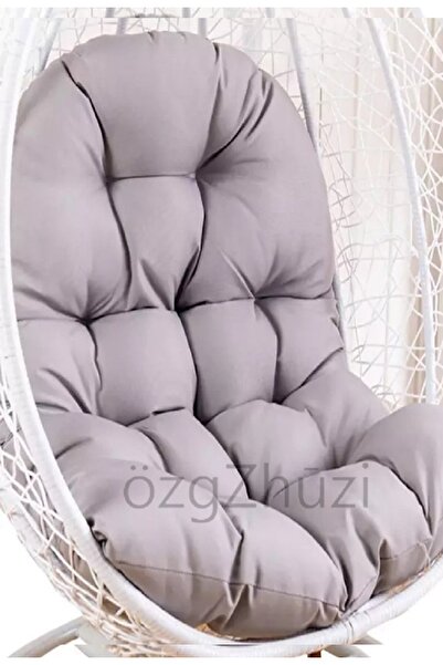 perlina home Askılı Sepet Için Salıncak Minderi Gri (Uzunluk 120 cm Genişlik 86 cm)