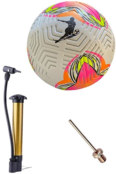 keufman مضخة كرة قدم رياضية احترافية وإبرة كرة مقاس 5 كرة مخيطة آليًا