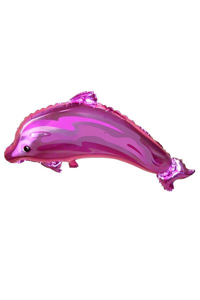 ELGALA Balloon Dolphin Shaped Foil Balloon Pink Color