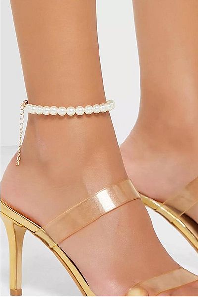 BİJUTERİ EVİ Women's Anklet with Pearls