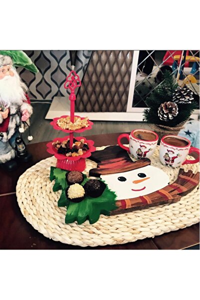 Sister Home Design Kardan Adam Ahşap Supla - Amerikan Servis - Tabak Altı