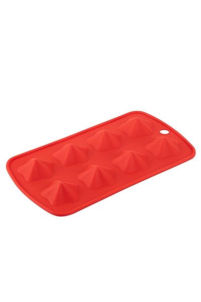 Tantitoni 3D Silicone Red Star Shape 8 Piece Ice Mold