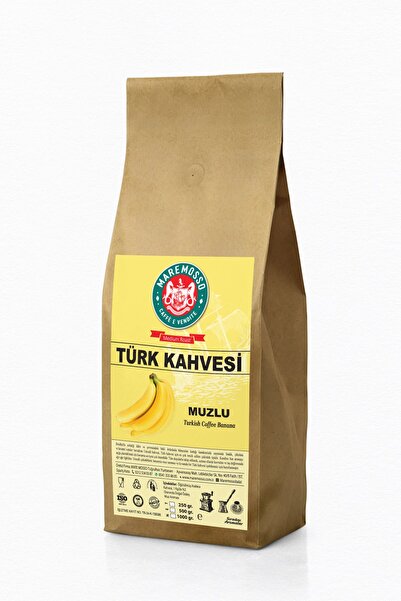 Mare Mosso Caffe ê Vendite Muz Aromalı Öğütülmüş Türk Kahvesi 1 Kg.