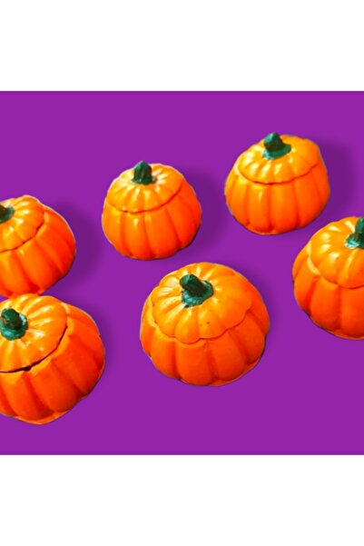 Genel Markalar Turuncu Mini Bal Kabagi El Yapimi Lokumluk 6 Li