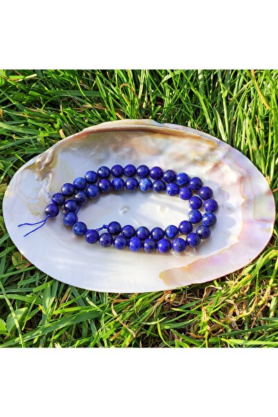 DOĞAL TAŞ DELİSİ سلسلة حجر اللازورد الطبيعي (8 مم) (معتمدة)