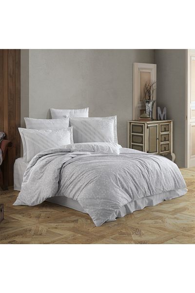 Hobby Romance Gray - Poplin Single Duvet Cover Set
