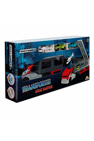 MGS OYUNCAK Maxx Wheels Transporter Helikopterli Araç Taşıyıcı