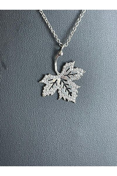 Gönülden Tasarım Special Design Zircon Stone Leaf Necklace