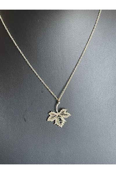 Gönülden Tasarım Special Design Zircon Stone Leaf Necklace