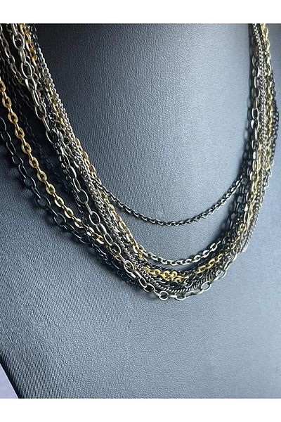 Gönülden Tasarım Special Design 9 Color Chain Necklace