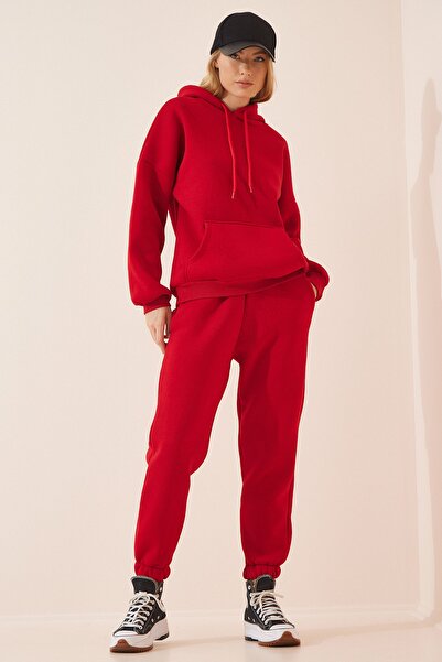 Happiness İstanbul Sweatsuit - Red - Regular fit