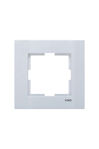 Tamer Elektrik Viko Artline Novella Silver Color Switch and Socket Types Single Frame92190601