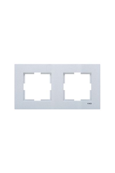Tamer Elektrik Viko Artline Novella Silver Double Frame92190602