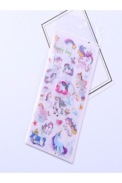 Bluoksweet 6 bucăți autocolant cu unicorn, școală, copii, fete, caiet de pape...