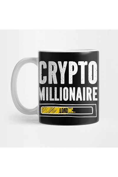 Pixxa Crypto Millionaire Loading Cryptocurrency Binance Bitcoin Mug Cup