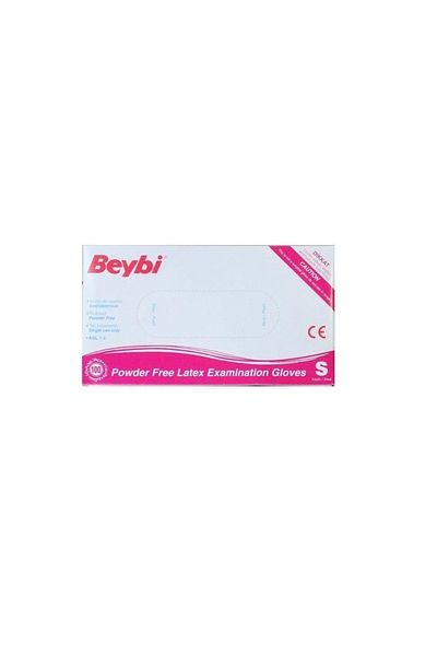 Beybi Latex Examination Gloves Powder-Free S 100pcs