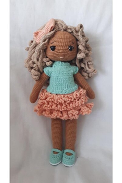 OYUNCAKPARK Esmer Şeker Bebek Amigurumi Organik Oyuncak