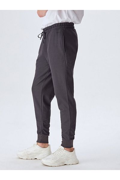 Ltb Pocketed Skinny Leg Men's Black Sweatpants 011238702464440000