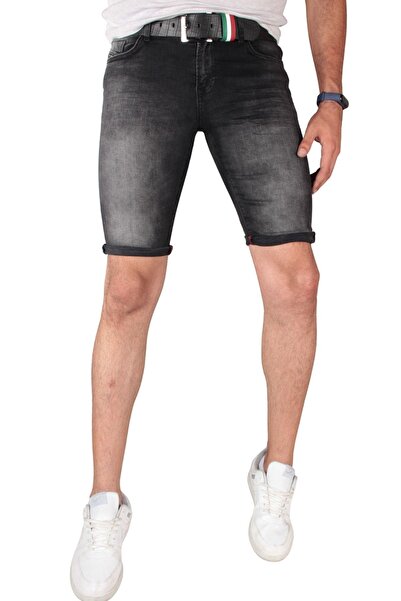 TOM FREE DENIM GİYİM Erkek Skinny Fit Likralı Kot Kapri