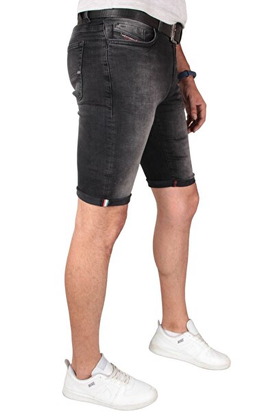 TOM FREE DENIM GİYİM Erkek Skinny Fit Likralı Kot Kapri