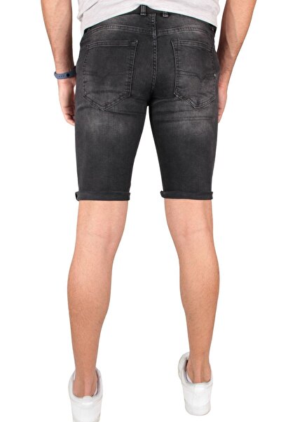 TOM FREE DENIM GİYİM Erkek Skinny Fit Likralı Kot Kapri