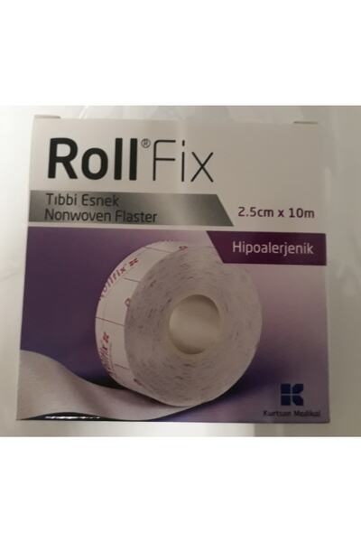 ROLLFİX Roll Fix Elastik Sabitleme Bandı Hipoalerjenik Flaster 2,5 Cm X 10m 10adet