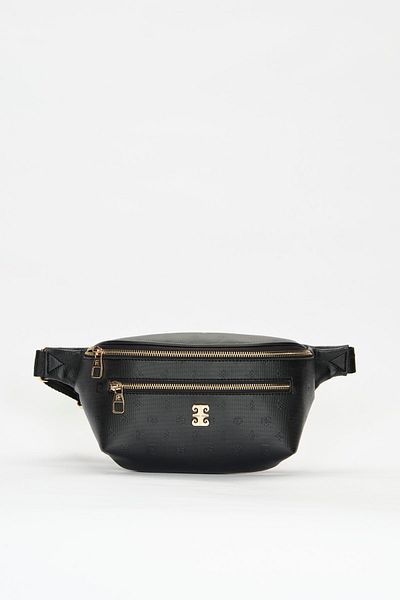 Pierre Cardin Geantă de talie pentru femei cu imprimeu negru 05PO22Y1542