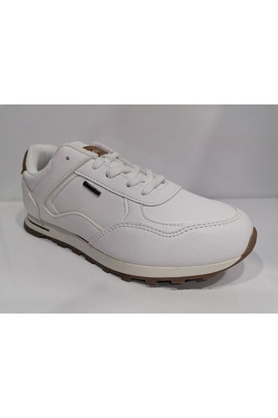 Kinetix Alejo White Tan Women's Sneaker