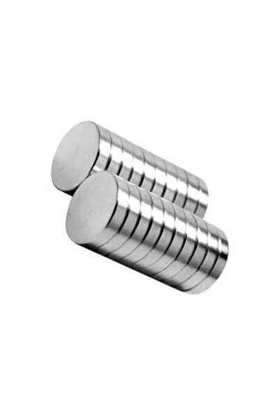 Dünya Magnet 20x2mm Neodyum 25 Adet Yuvarlak Güçlü Mıknatıs