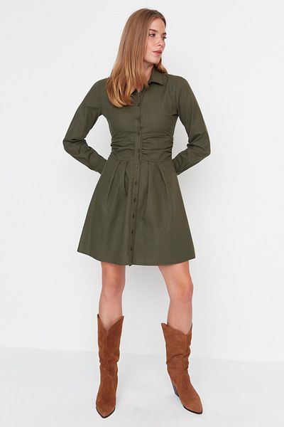 Trendyol Collection Kleid - Khaki - Blusenkleid